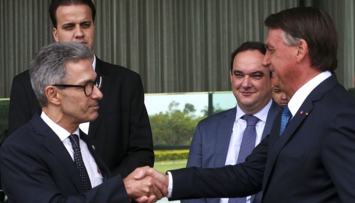 O Presidente Jair Bolsonaro recebe o Apoio do Governador de Minas Gerais Romeu Zema para o Segundo Turno.